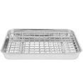 thumbnail image 1 of FONDOTIN 1 Set Baking Pan with Rack Rectangular Stainless Steel Tray for Home and Professional Bakers, 1 of 5
