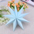 thumbnail image 2 of EeaseMX Pantalla de papel para lámpara, hecha a mano, con forma de estrella, accesorio ecológico, 30 cm (azul cielo), 2 of 7