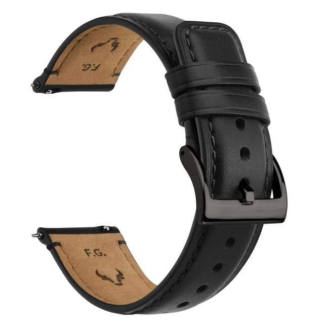 Watch Band Fullmosa, correa de cuero de liberación rápida de 18-26 mm