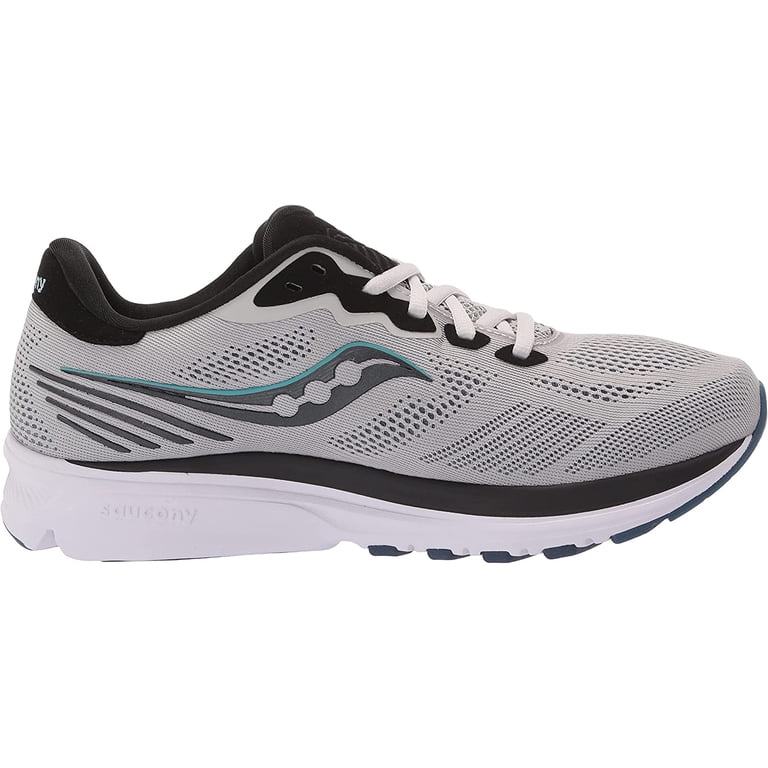 Mens Saucony Ride 14 Running Shoe Fog/Black/Storm - Walmart.com display picture 2