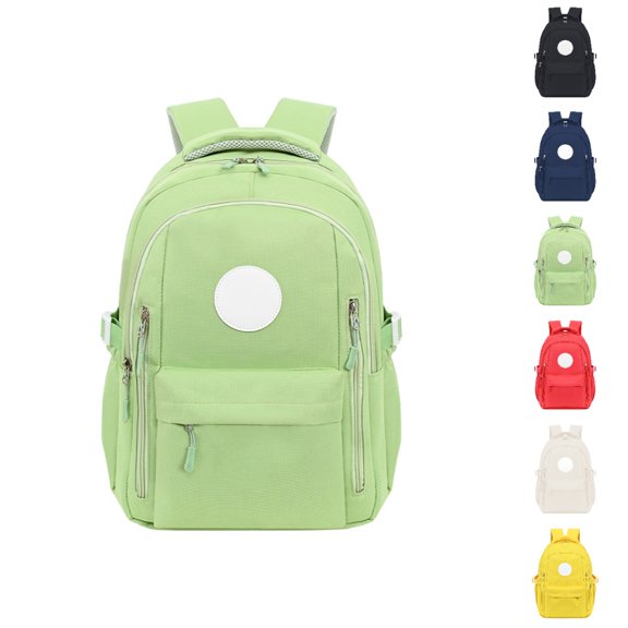 HJYCHN School Backpack for Girls Lightweight Student Bookbag for Kids Boys and Girls Comfortable Shoulder Straps School Backpacks Green One Size