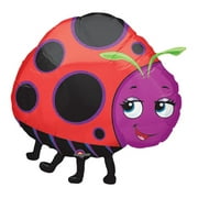 25" ANIMATED LADY BUG Balloon • Large Shape Foil Mylar Balloon • Party Supplies Decorations Foil Mylar Balloon