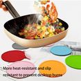 thumbnail image 4 of LOVEVER 6Pcs Coasters 4.72-Inch Anti-Slip Design Silicone Coasters Food-Grade Material Coasters Set of 6 Blue, 4 of 5