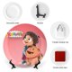 thumbnail image 3 of Kazoops Plato decorativo de porcelana fina (bone china), plato decorativo de cerámica para hogar, oficina, soporte de pared, platos decorativos para dormitorio - 6 pulgadas (15 cm), 3 of 6