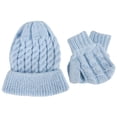 thumbnail image 1 of Gorro De Punto De Otoño E Invierno + Conjunto De Guantes Para Niños, Gorro De Lana De Color Sólido, Gorro De Punto Para Pescar, Esquiar Y Acampar Yuarrent AP007144-07, 1 of 6