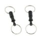 thumbnail image 4 of Llavero de liberación rápida Sunnimix 2 piezas con 2 anillos negro, 4 of 4