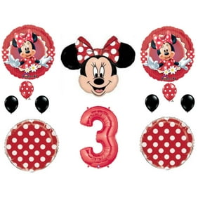 Minnie Mouse Party Supplies Birthday Party Balloon Kit Walmart Com