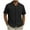Black, variant on Ashirexll Button up Shirt Men, Big and Tall Shirts for Men, Button up Shirts Short Sleeve and Pockets Summer Casual Shirts for Vacation