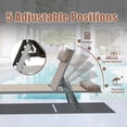 thumbnail image 5 of Patio Chaise Lounge Set Of 3, Aluminum Pool Lounge Chairs With Side Table, Outdoor Adjustable Recliner All Weather For Poolside, Beach, Yard, Balcony (Khaki), 5 of 6