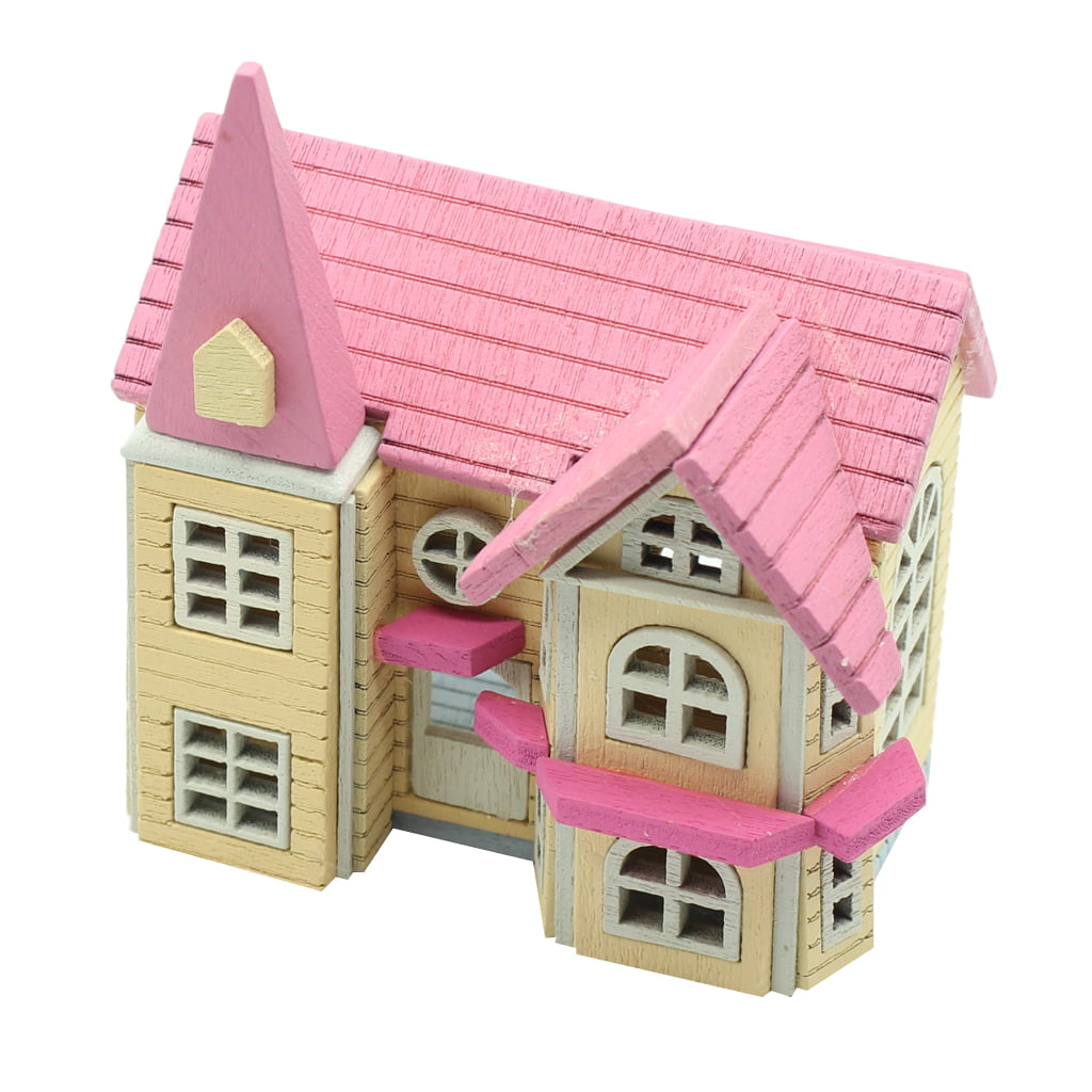Miniature Dollhouse Castle Play Toy Wood 1:12 Scale Nursery 
