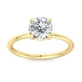 thumbnail image 5 of Bergen - Thin Band Solitaire Round Brilliant Moissanite Lab Diamond Engagement Ring, 5 of 5