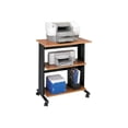 thumbnail image 1 of Safco 1881MO Medium Oak/Black Muv Three Level Adjustable Printer Stand, 1 of 2