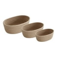 thumbnail image 2 of WRXMIJNHGSA Home Textile Storage Under $15 Small Woven Baskets Empty Tiny Storage Baskets Mini Cotton Rope Baskets Oval Decorative Hampers 3PC, 2 of 9