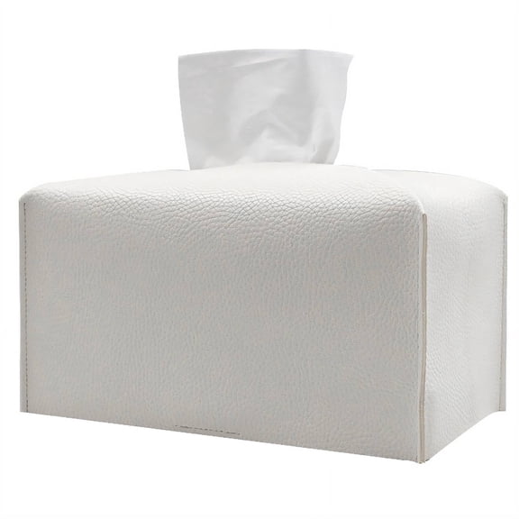 BPPEG 2026 New Paper Towel Holder Multi Functional Storage Leather Tissue Box Waterproof Design Tissue Box Holder White for Kitchens Bathrooms Living Rooms Home Offices Countertops Storage Solutions