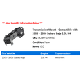 thumbnail image 2 of Transmission Mount - Compatible with 2003 - 2006 Subaru Baja 2.5L H4 2004 2005, 2 of 2