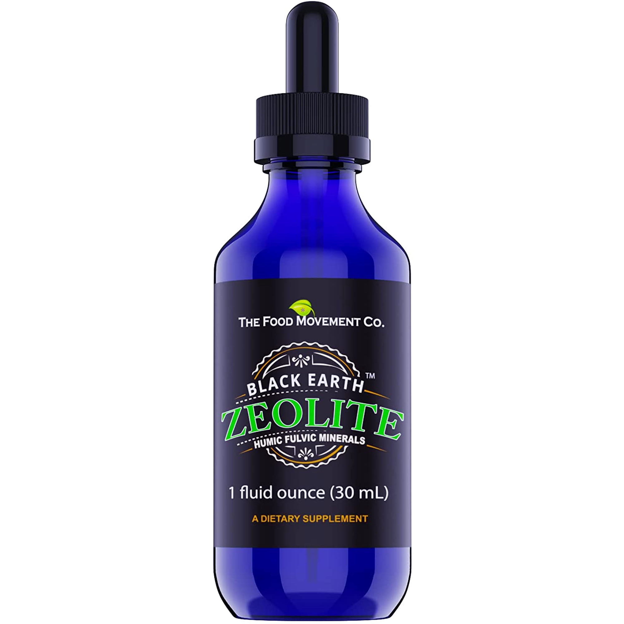The Food Movement Black Earth Zeolite with Humic Fulvic Acids - 1oz
