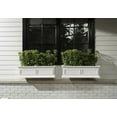 thumbnail image 6 of Veradek Brixton Railing Window Box 36" Plastic Planter 2-Pack White, 6 of 14