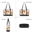 thumbnail image 6 of FORMRS Canvas Laptop Tote Bag for Women with 15.6" Computer Compartments Shoulder Handbag, Yellow Autumn Leaves, 6 of 7