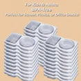 thumbnail image 4 of 20 Pack Reusable Snack Containers With Lids Double Compartment Condiment Snack Pack Containers Microwave Portion Control Containers For Meal, 4 of 4