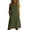 Green, variant on Women's Sleeveless V Neck Casual Dress, Buttonless Design, Lightweight Blend, Warm Weather Wear