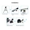 thumbnail image 4 of eccomum Télescope Astronomique Compact Portable avec Trépied Réglable pour Enfants Débutants, 4 of 7