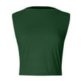 thumbnail image 4 of Fanxing Army Green Womens Tank Tops L Summer Fashion 2025 Workout Stretchy Sleeveless High Neck Beach Vacation Oufits Clothes （Women's S-2XL), 4 of 5