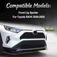 thumbnail image 2 of Front Bumper Lip Spoiler For Toyota RAV4 2020-2025, Sport Style Front Splitter Lower Bumper Trim Car Front Bumper Spoiler Lip Body Kit Front Spoiler Diffuser Accessories-Matte black, 2 of 5