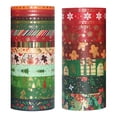 thumbnail image 2 of 21 Rollos de regalo de Navidad Regalos de regalo Cintas de Navidad Decoración de la fiesta de la Navidad Cintas Washi, 2 of 8