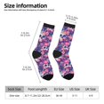 thumbnail image 5 of Yiaed cool Skull flower colorful Print Great elasticity Crew Socks Sports socks for Men and Women, 5 of 5
