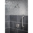 thumbnail image 3 of Moen Eva Brushed Nickel Bathroom Safety 12-Inch Stainless Steel Transitional Bathroom Grab Bar, 3 of 8