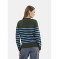 thumbnail image 3 of Time and Tru Women’s Fine Gauge Pullover Sweater, Lightweight, Sizes XS-XXXL, 3 of 5