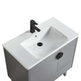 thumbnail image 3 of Venezian Collection - 30" Single Rock Gray Bathroom Vanity, - Black Handles.&nbsp;, 3 of 9