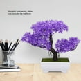 thumbnail image 4 of Artificial Bonsai Fake Blossom Flower Potted Plant Home Office Decor, 4 of 9