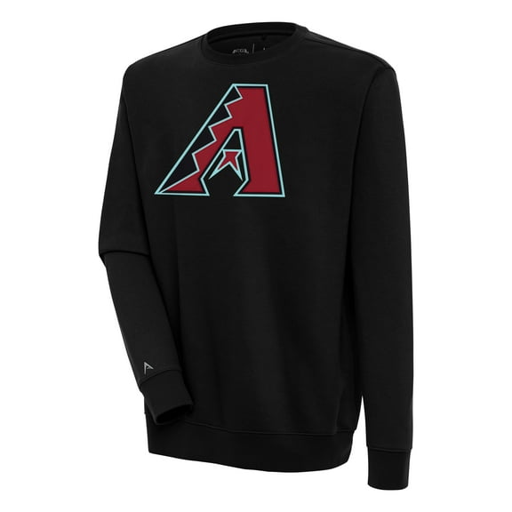 Men's Antigua Black Arizona Diamondbacks Victory Pullover Sweatshirt