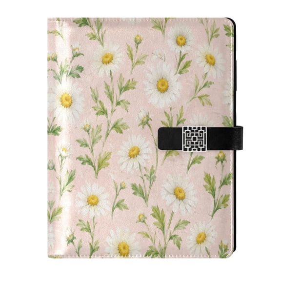 Leather Planner Leather Notebook Notebook Journal Binder Design Pen Pocket Design Convenient for Storage Green Leaf Gentle