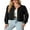 01-Black, variant on Women's Cropping Jacket Casual Button Shacket Plaid Long Sleeve Blouses Top with Pocket White BlaPJk Pane M