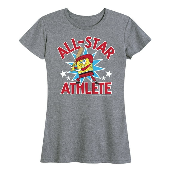 SpongeBob SquarePants - American All Star - Women's Short Sleeve Graphic T-Shirt