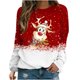 thumbnail image 1 of Sudaderas de Cuello Redondo de Navidad Para Mujer Moda Casual Manga Larga Impreso Ladies Tops Odeerbi ODB206284, 1 of 5