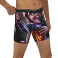 thumbnail image 4 of Lsque Chucky Pattern Men's Performance Stretch Underwear, Athletic Long Leg Briefs，Moisture-Wicking-XX-Large, 4 of 6