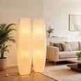 thumbnail image 3 of 2*pcsOval paper art floor lamp double set(not include bulb), 3 of 8