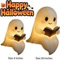 thumbnail image 6 of Halloween Ghost Night LightYZEGDCH Halloween Decor Indoor Cute Ghost Reading Lamp Warm Lighted Figurine Lamps for Party Bedroom Study Room, Gifts for Kids Women Men(6 inch), 6 of 7