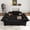Black, variant on LLappuil Modular Sectional Sofa, 9 Seat Modular Sectional Sofa with 2 Storage Ottoman, 25.6 Deep Seat Chenille Sofa Black
