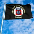 thumbnail image 3 of Double Sided US Army Veteran 82nd Airborne Flag Banner with Brass Grommets 3x5 Feet, 3 of 4