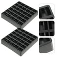 thumbnail image 1 of OUNONA 2 Pcs Étui de Rangement Réutilisable en Plastique Noir avec Plusieurs Compartiments, 1 of 8