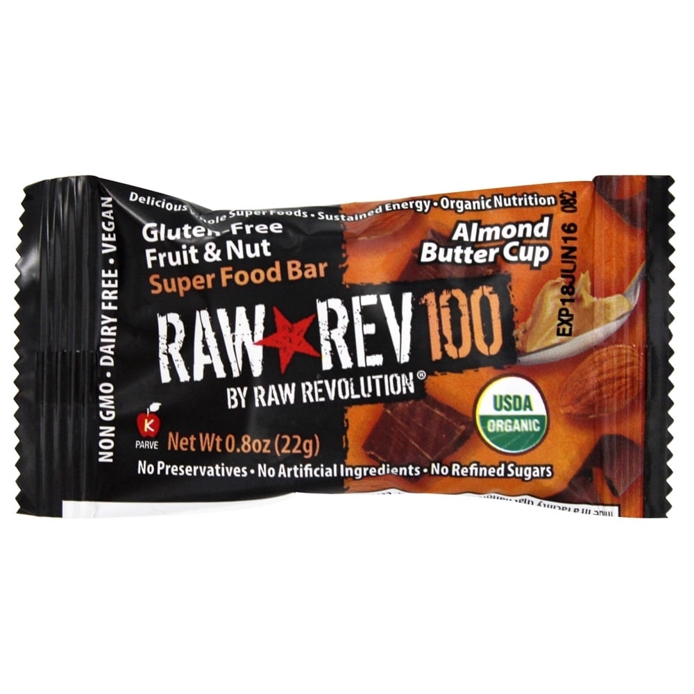 Raw Revolution Organic Live Food Bar Raw Rev 100 Calorie Almond