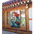 thumbnail image 3 of Cortina de puerta de La Sirenita para puerta, cortina opaca con estampado de patrón, cortina divisoria de ambientes, tapiz para decoración del hogar, 34" de ancho x 56" de largo, 3 of 7