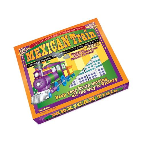 UNIVERSITY GAMES Mexican Train Dominoes Game