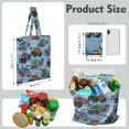 thumbnail image 3 of Construction Vehicle Printed Washable Tote Bag - Large Capacity Foldable & Reusable, 3 of 5