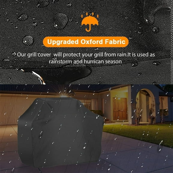 Outdoor BBQ Grill Cover for 57-Inch Gas Grills, Waterproof & UV Protected