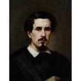 thumbnail image 3 of Silvestro Lega 19x24 Black Modern Framed Museum Art Print Titled - Portrait of Artist, 3 of 5